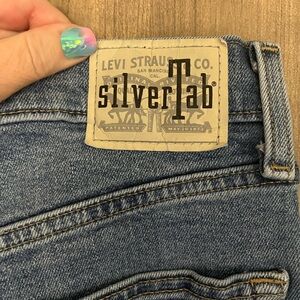 Levi's Silver Tab Light Wash Mom Jeans